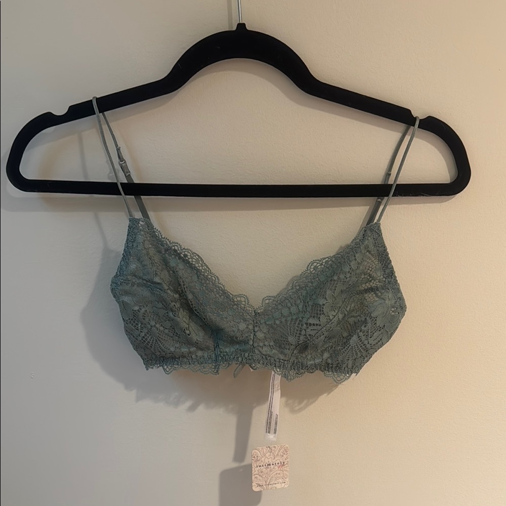 Lace Bralette in Teal